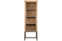 Nirvi Mango Wood & Iron Tall Cabinet - Black