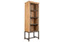 Nirvi Mango Wood & Iron Tall Cabinet - Black