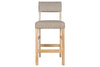 Nadeeka Linen Upholstered Counter Chair - Soft Grey