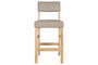 Nadeeka Linen Upholstered Counter Chair - Soft Grey