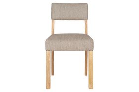 Nadeeka Linen Upholstered Dining Chair - Soft Grey