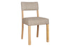Nadeeka Linen Upholstered Dining Chair - Soft Grey