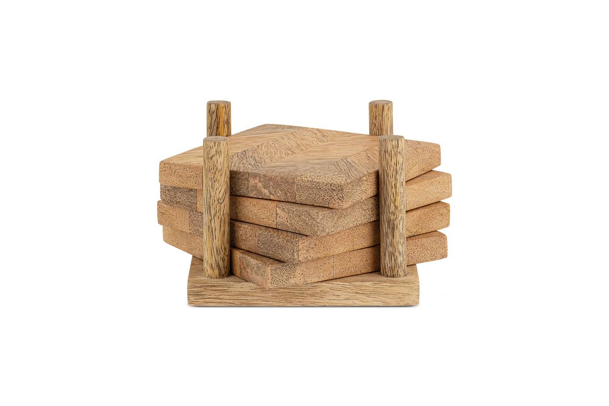 Nalbari Coasters - Natural (Set of 4)