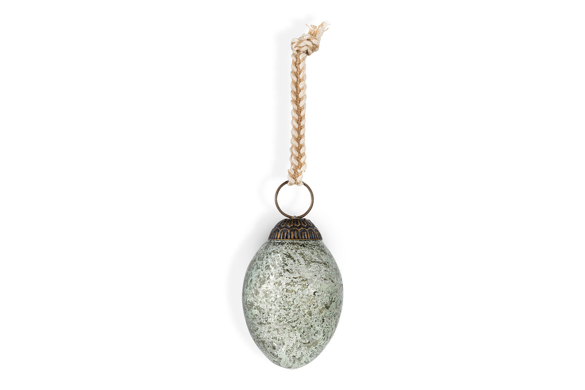 Andai Hanging Egg Decoration - Antique Teal - (Set of 4)