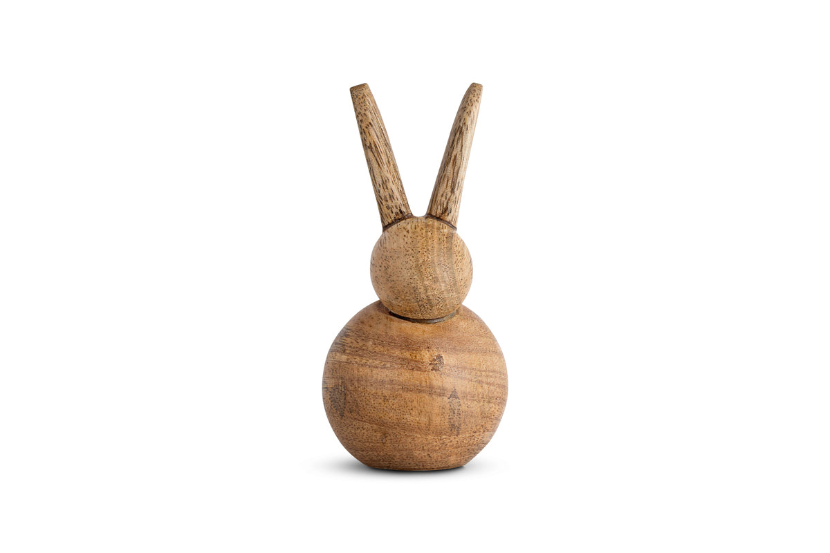 Khara Mango Wood Rabbit Standing Decoration - Natural