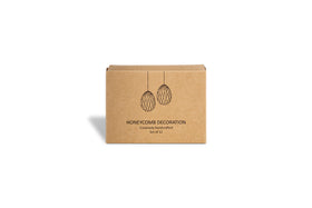 Piani Mini Hanging Paper Decoration - Natural & Moss - (Set of 12)