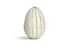 Surya Recycled Cotton Paper Standing Opening Egg - Teal & Cream