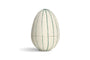 Surya Recycled Cotton Paper Standing Opening Egg - Teal & Cream
