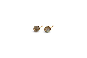 Marai Labradorite Stud Earrings - Labradorite & Gold