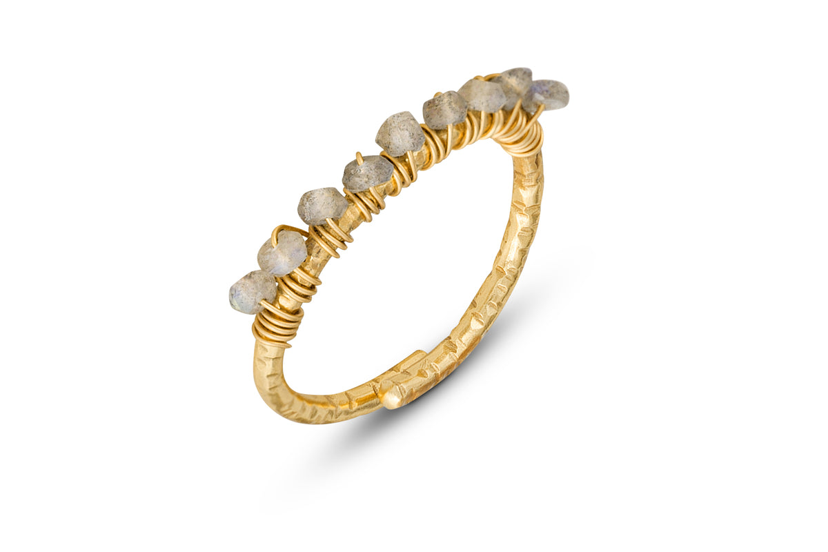 Vani Labradorite Ring - Labradorite & Gold