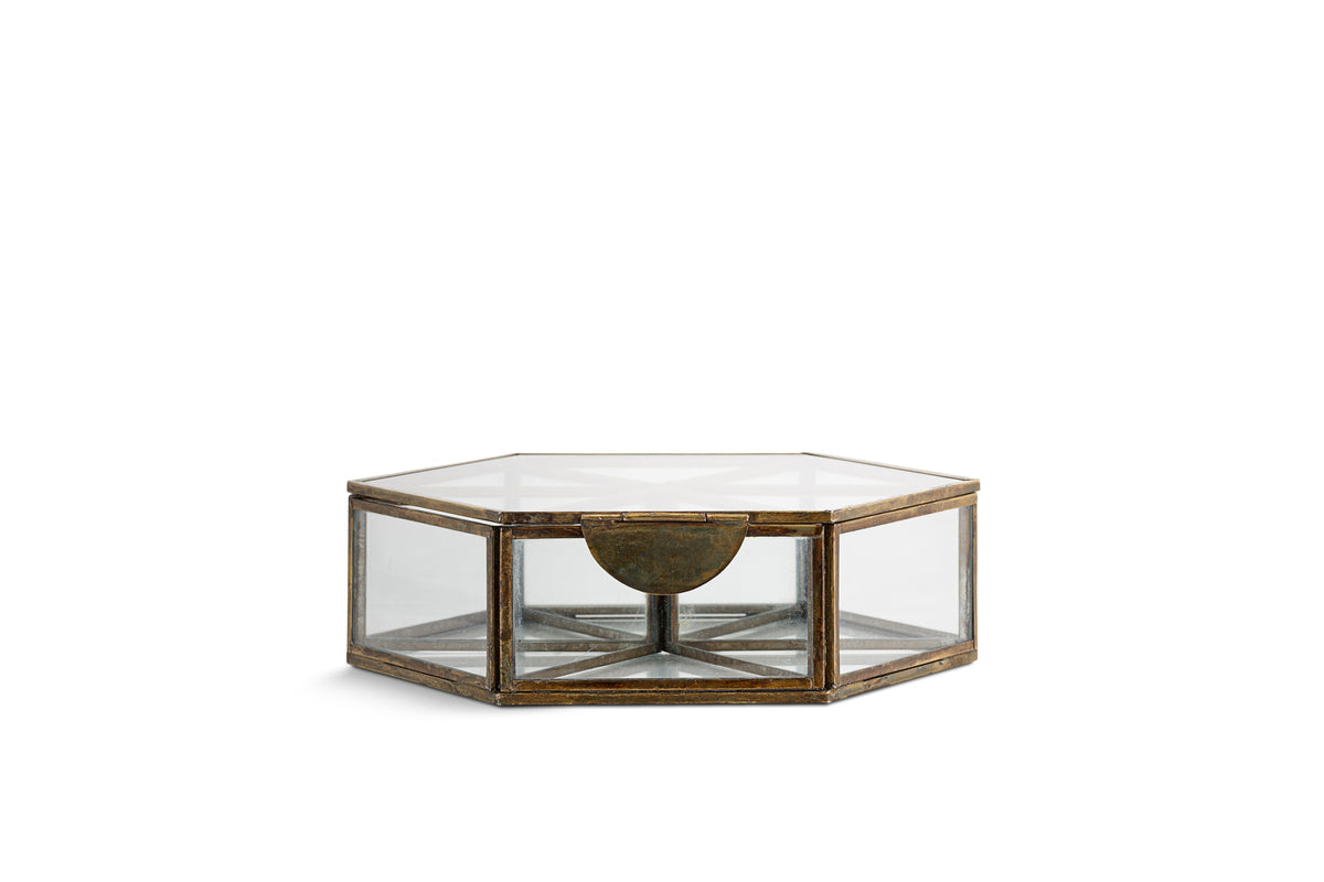 Sitara Jewellery Box - Antique Brass