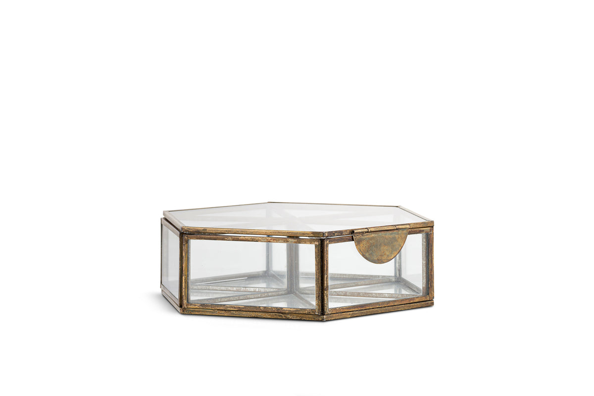 Sitara Jewellery Box - Antique Brass