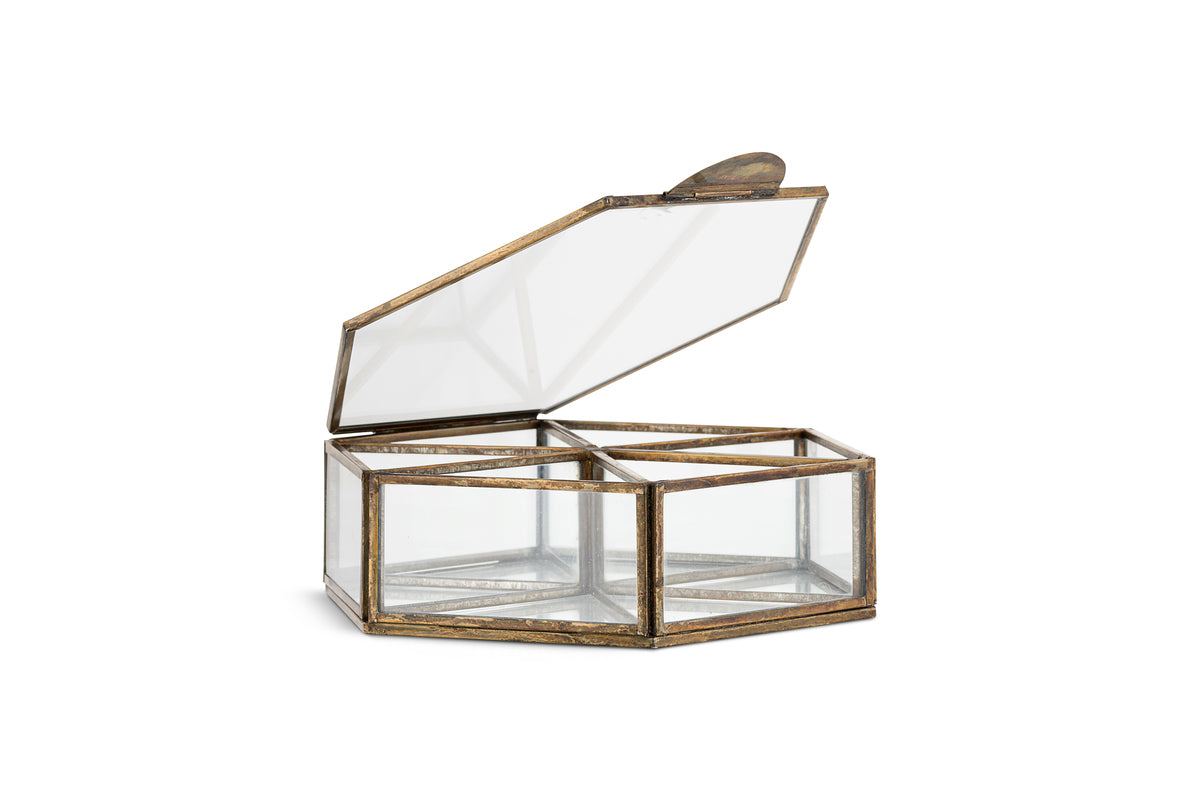 Sitara Jewellery Box - Antique Brass