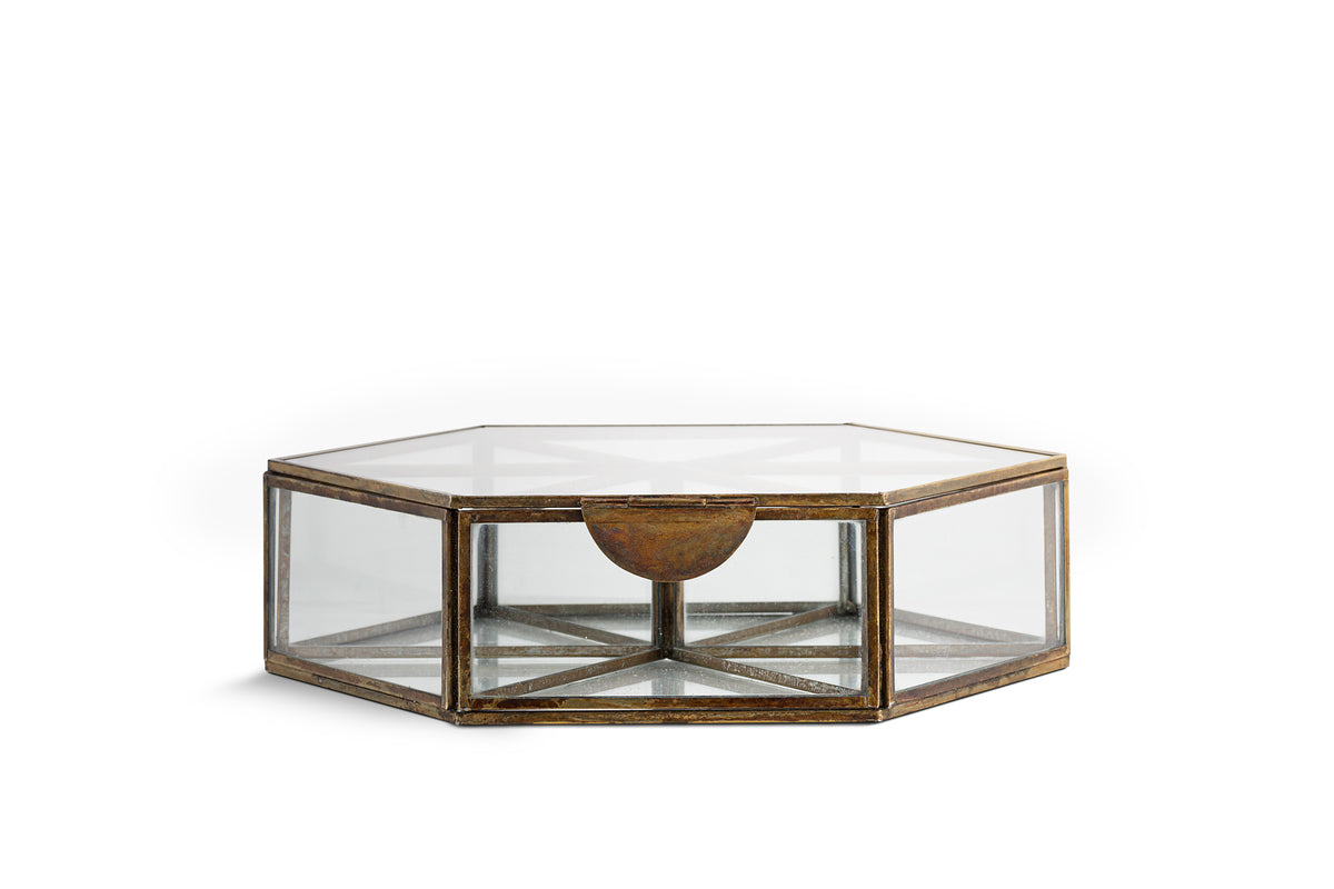 Sitara Jewellery Box - Antique Brass