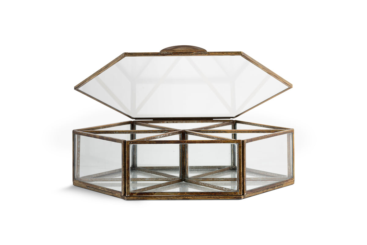 Sitara Jewellery Box - Antique Brass