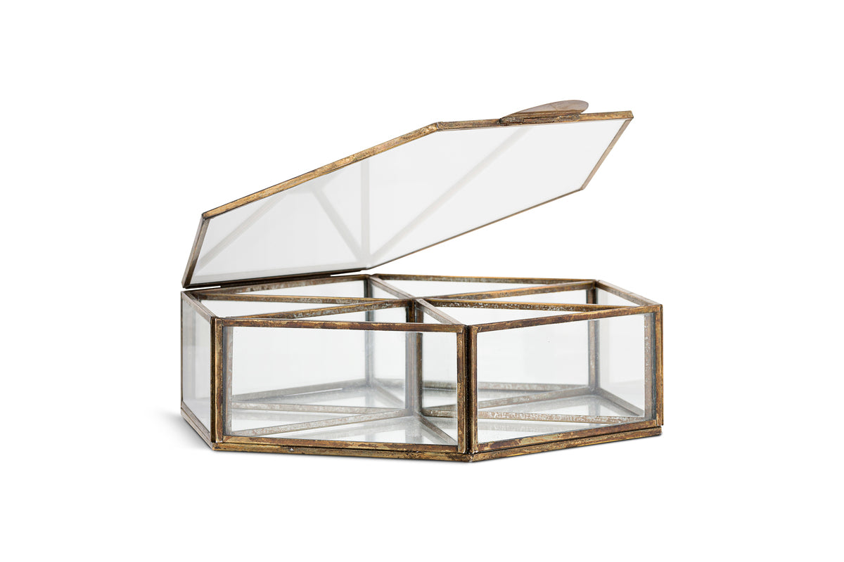 Sitara Jewellery Box - Antique Brass