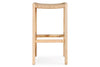 Aamani Mango Wood & Cord Counter Stool - Natural