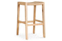 Aamani Mango Wood & Cord Counter Stool - Natural