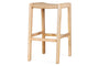 Aamani Mango Wood & Cord Counter Stool - Natural