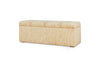 Aranya Cotton & Jute Upholstered Storage Bench - Natural