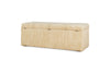 Aranya Cotton & Jute Upholstered Storage Bench - Natural