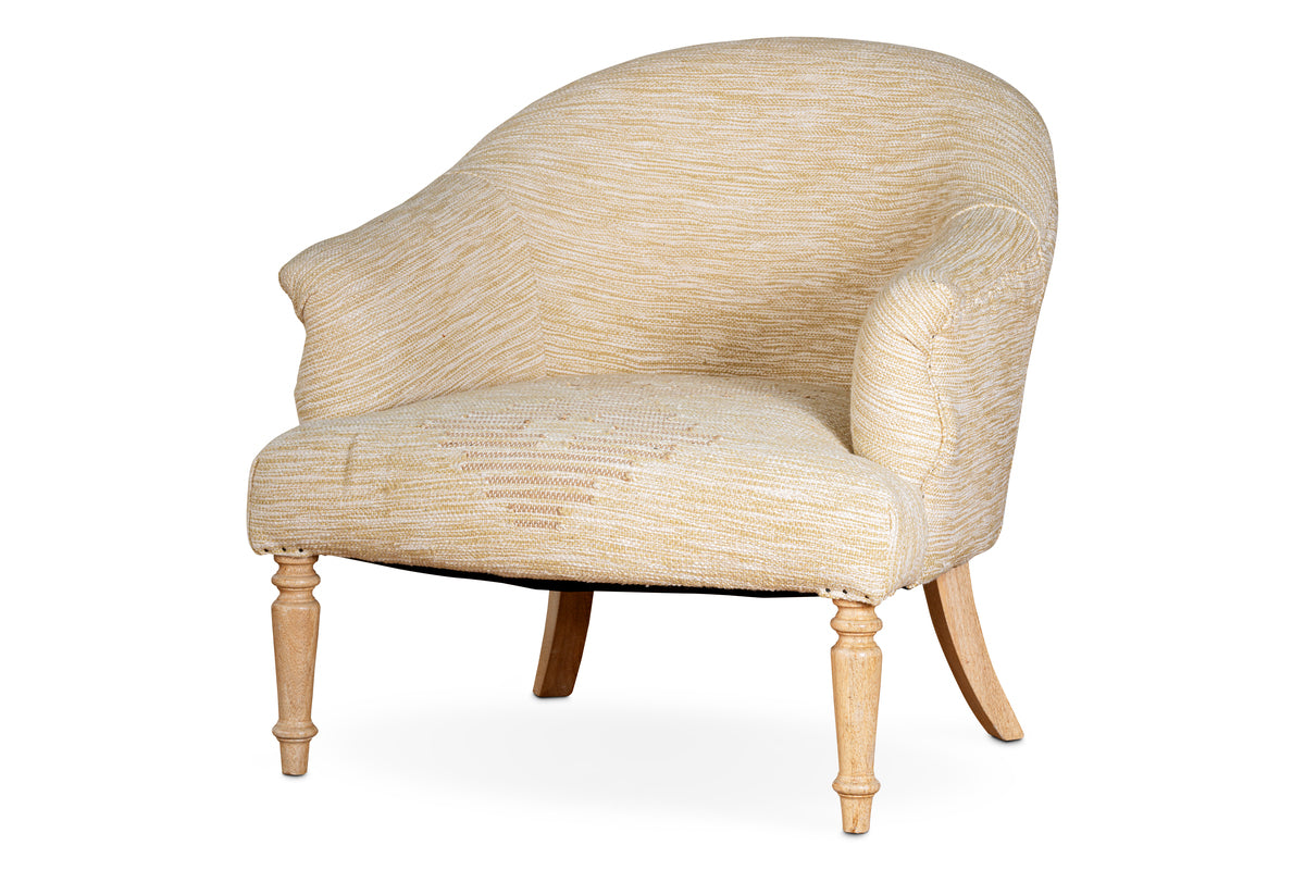 Aranya Cotton & Jute Occasional Chair - Natural