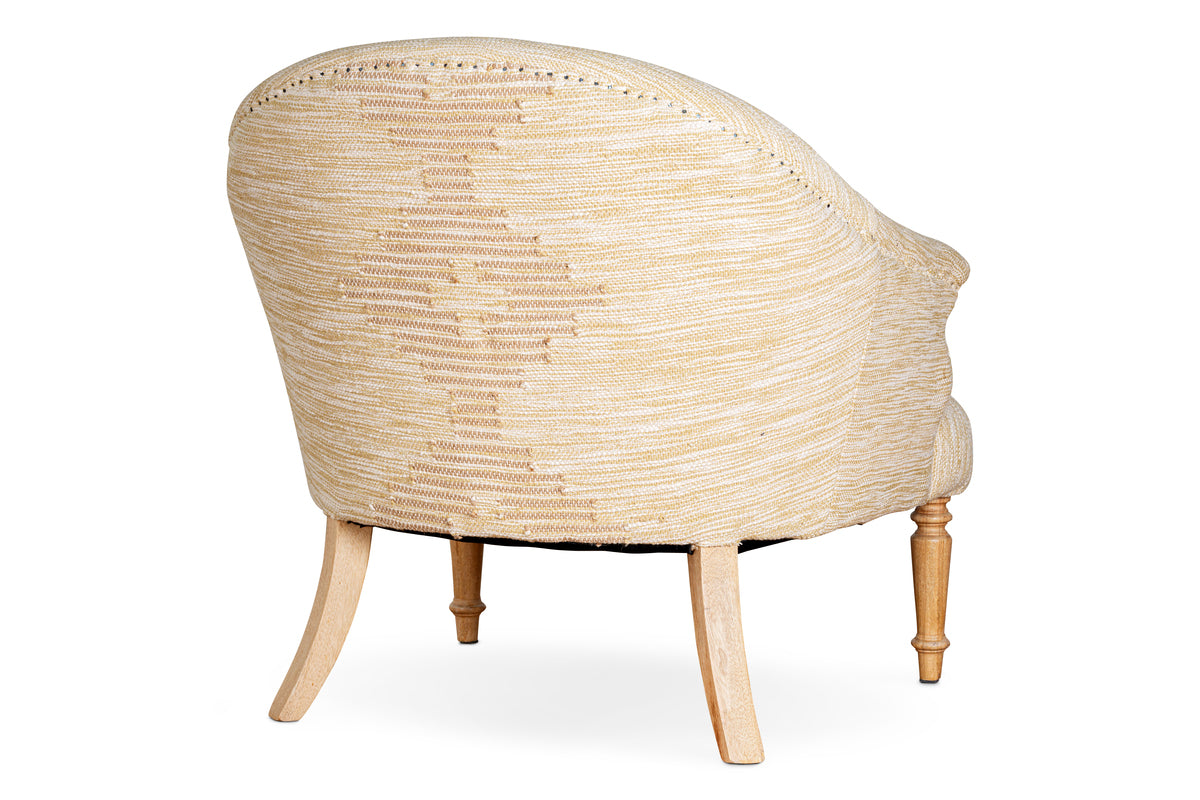 Aranya Cotton & Jute Occasional Chair - Natural