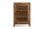 Ibo Reclaimed Wood Slatted Low Cabinet - Natural