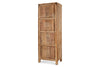 Ibo Reclaimed Wood Slatted Tall Cabinet  - Natural
