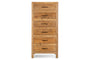 Iya Reclaimed Wood Tall Boy Chest of Drawers - Natural
