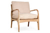 Jaya Acacia Wood & Linen Occasional Chair - Natural