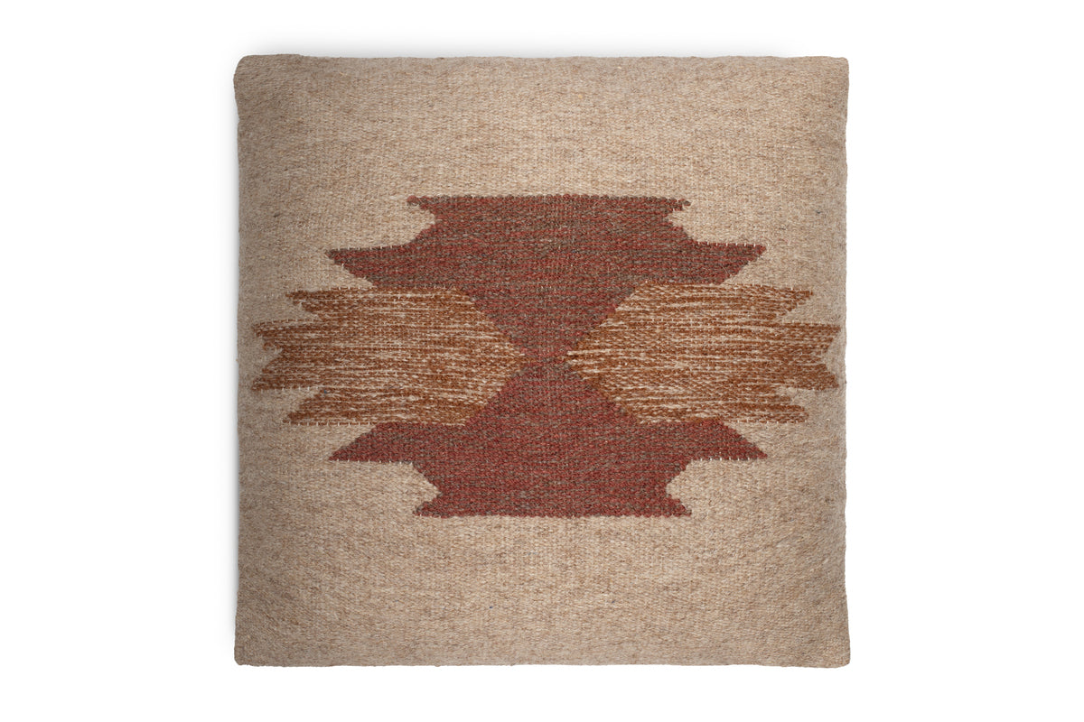 Kabir Wool Cushion Cover - Rust