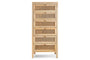 Kanz Mango Wood Tall Boy Chest of Drawers - Natural