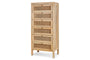 Kanz Mango Wood Tall Boy Chest of Drawers - Natural