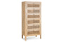 Kanz Mango Wood Tall Boy Chest of Drawers - Natural
