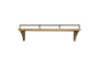 Meera Mango Wood & Iron Gallery Shelf - Natural