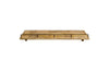Meera Mango Wood & Iron Gallery Shelf - Natural