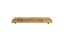 Meera Mango Wood & Iron Gallery Shelf - Natural