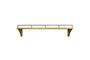 Meera Mango Wood & Iron Gallery Shelf - Natural