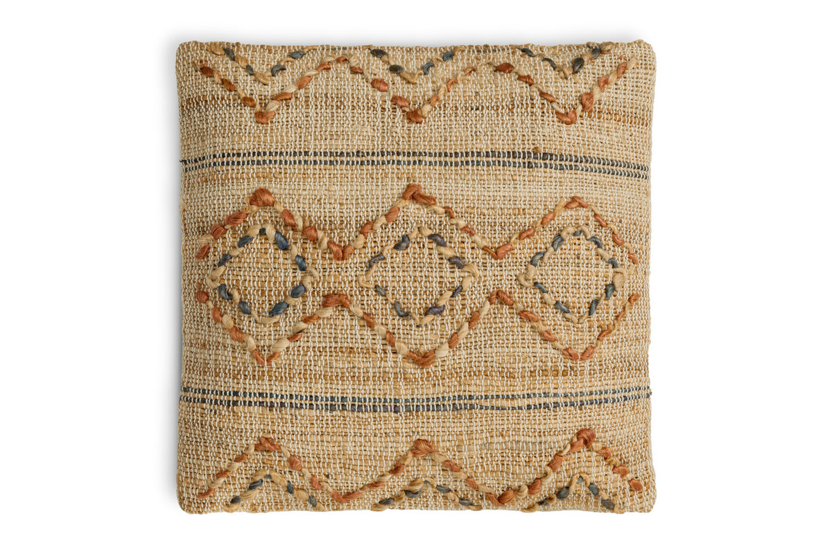 Nila Esha Cushion Cover - Rust & Indigo