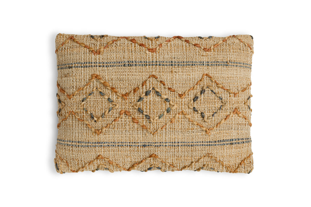 Nila Esha Cushion Cover - Rust & Indigo