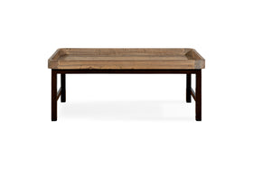 Nisha Reclaimed Wood & Iron Coffee Table - Natural