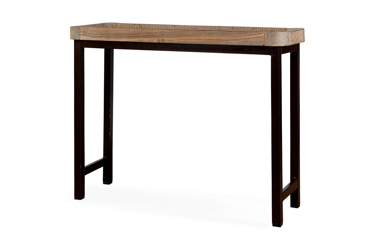 Nisha Reclaimed Wood & Iron Console Table - Natural