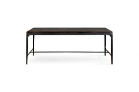 Sita Reclaimed Wood & Iron Coffee Table - Chocolate Brown