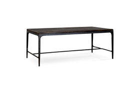 Sita Reclaimed Wood & Iron Coffee Table - Chocolate Brown