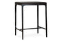Sita Reclaimed Wood & Iron Side Table - Chocolate Brown