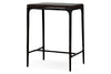 Sita Reclaimed Wood & Iron Side Table - Chocolate Brown