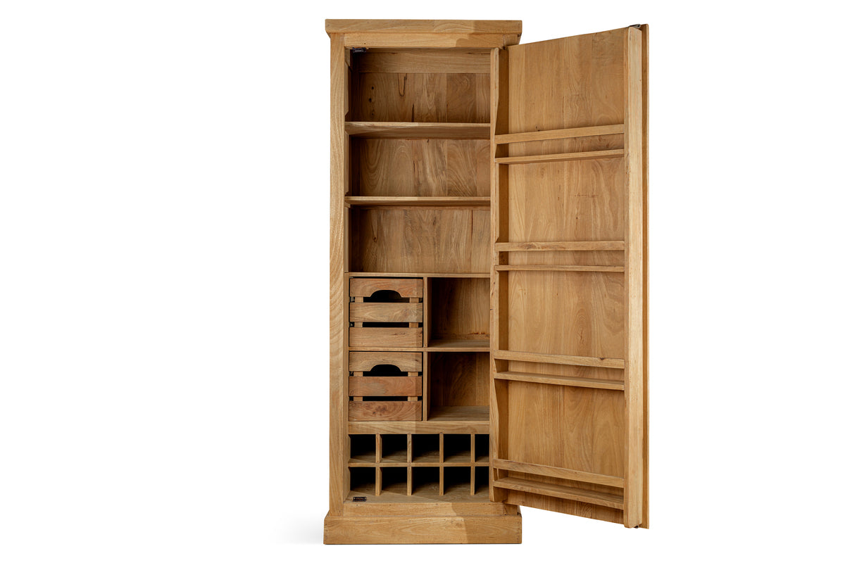 Vivan Grooved Pantry Cupboard - Natural