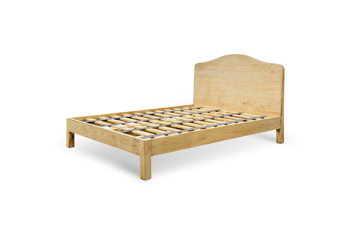 Vivan Grooved Bed - Natural