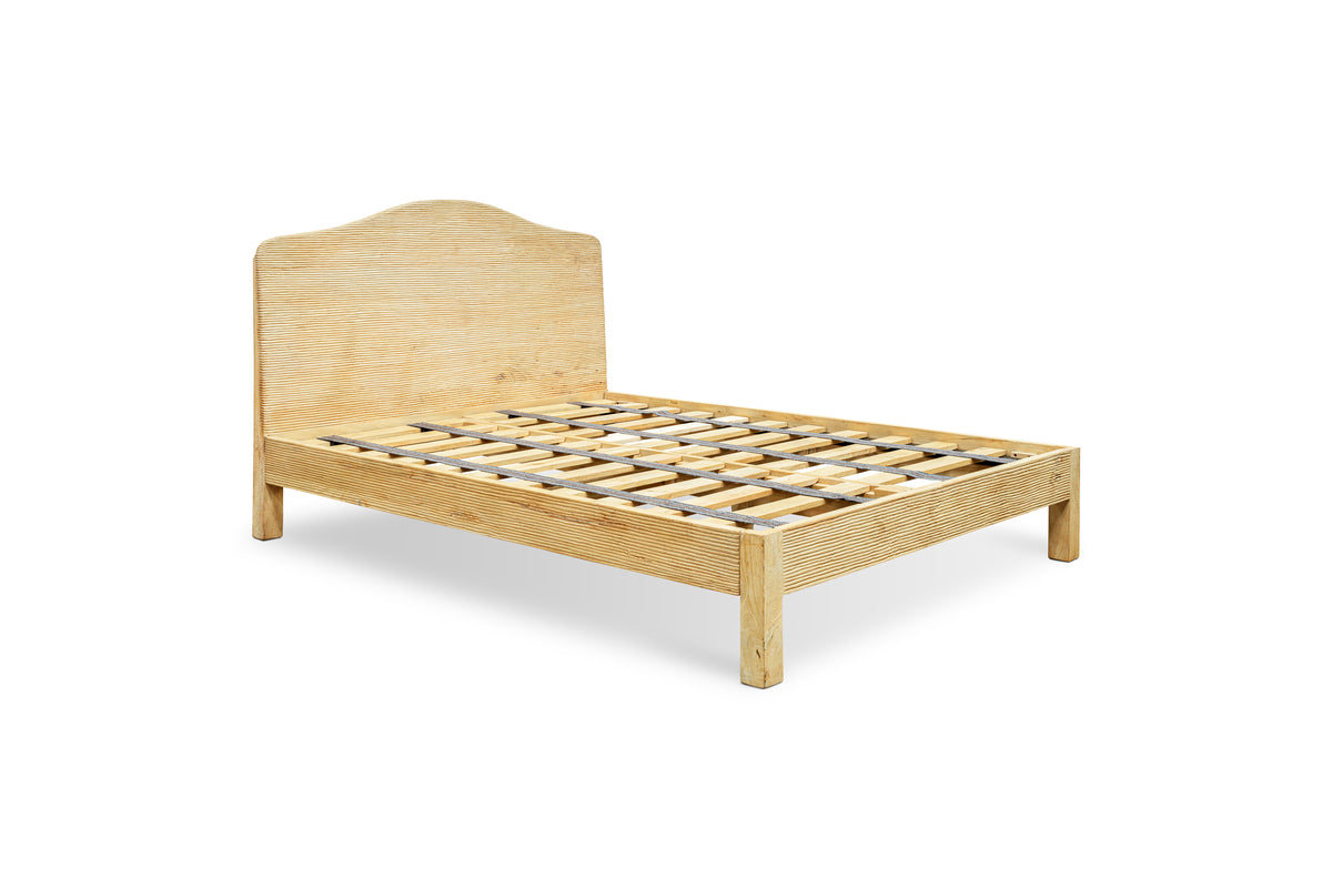 Vivan Ranka Vivan Grooved Bed - Natural-nkuku